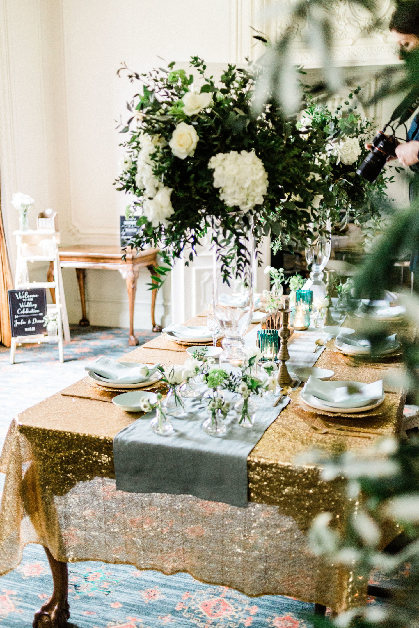Mint and Gold Wedding With Italian Inspired Styling At The Warren House, Surrey
