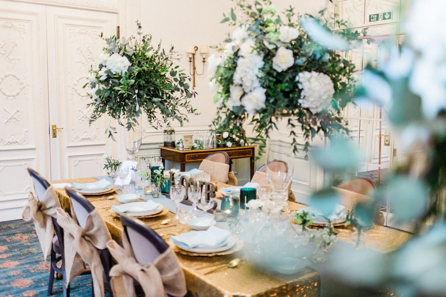 Mint and Gold Wedding With Italian Inspired Styling At The Warren House, Surrey