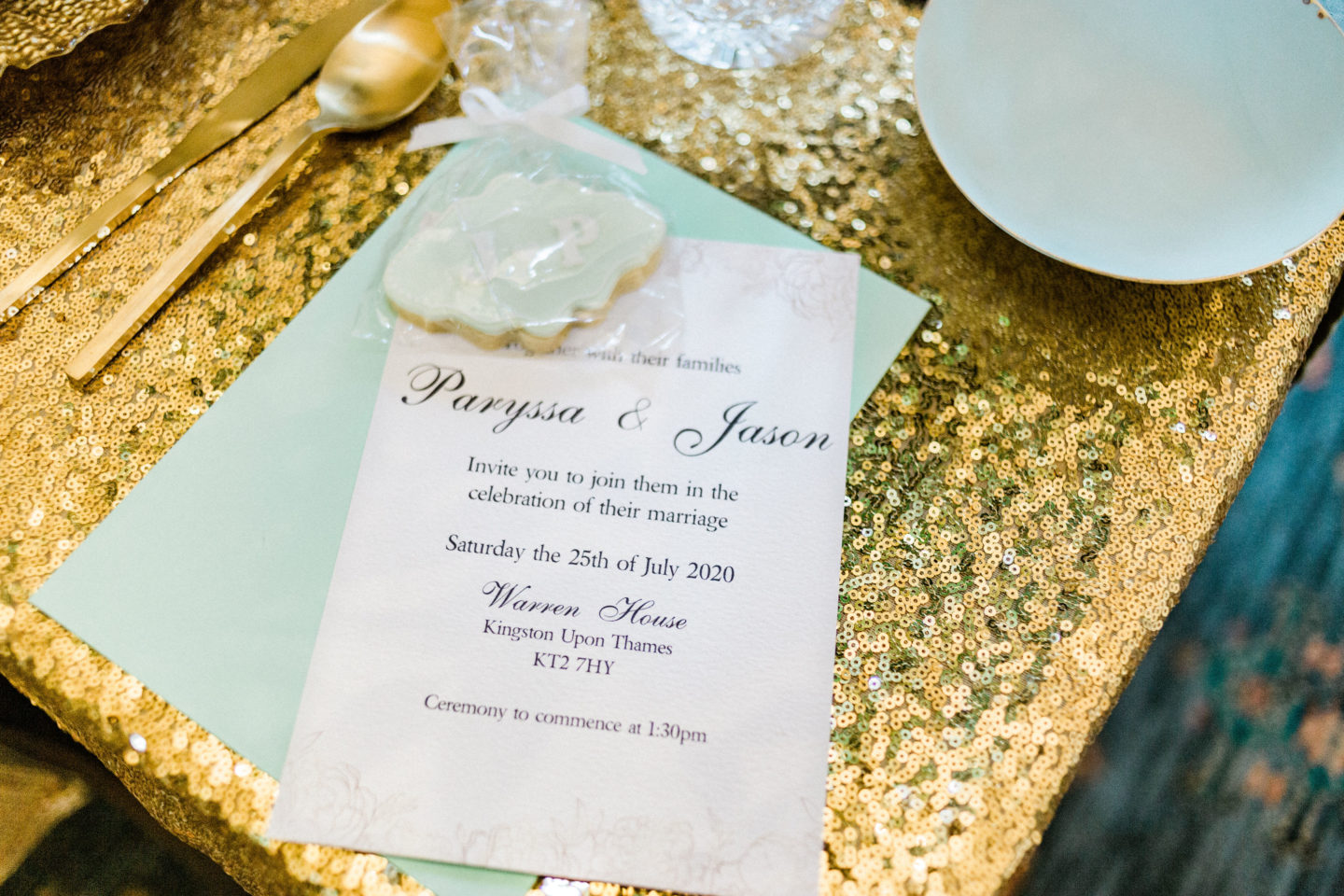 Mint and Gold Wedding With Italian Inspired Styling At The Warren House, Surrey