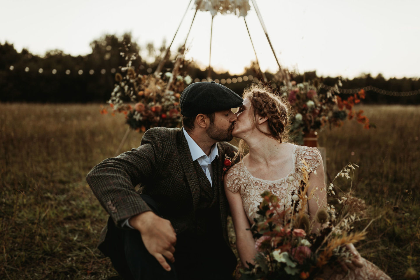 Eco-Weddding At Wellington Wood With Autumn Folklore Vibes