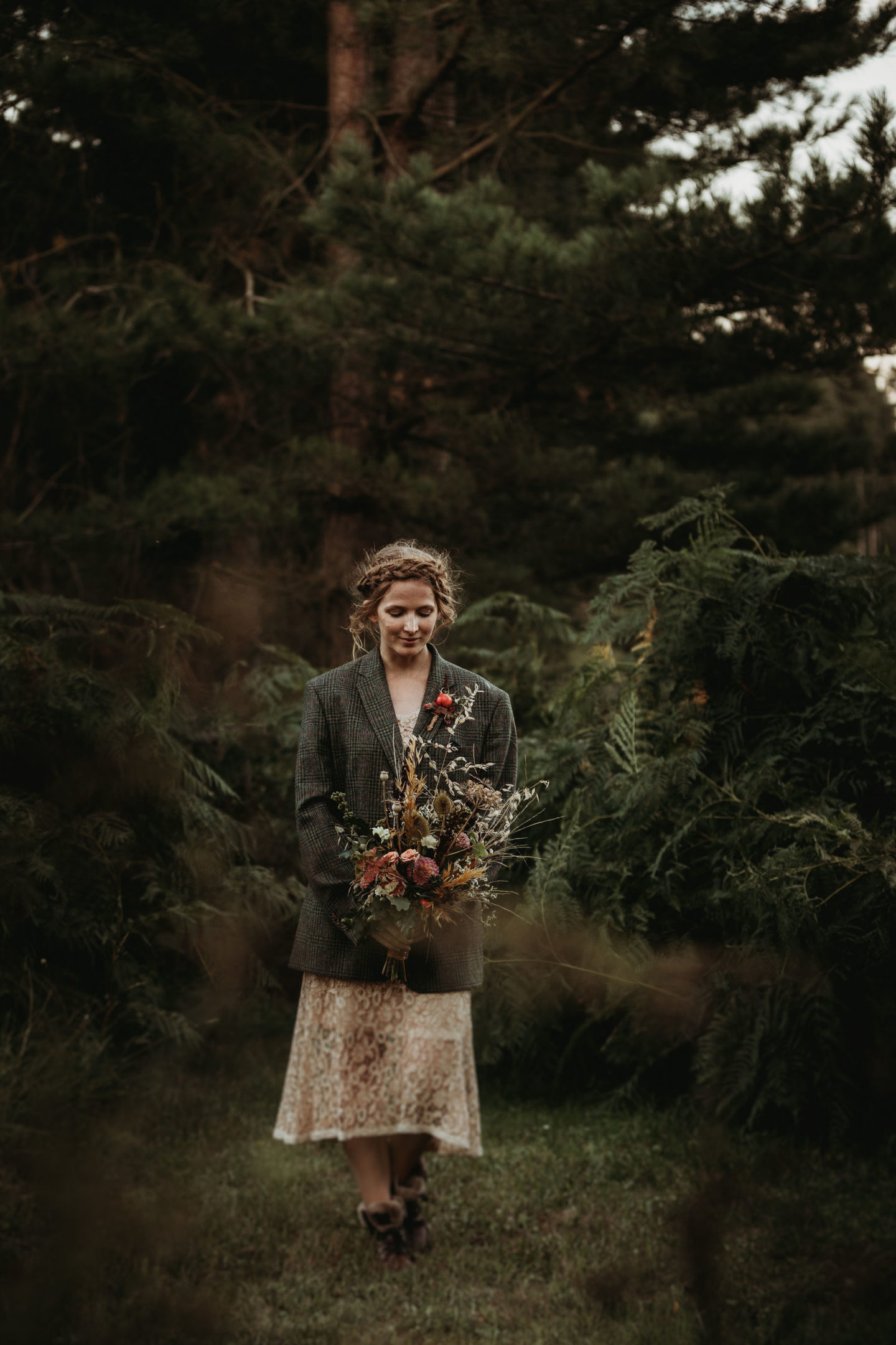 Eco-Weddding At Wellington Wood With Autumn Folklore Vibes