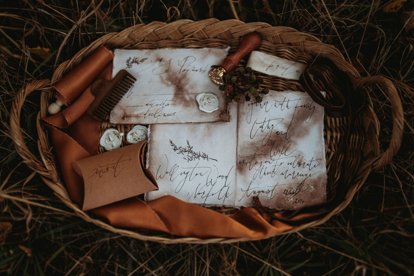 Eco-Weddding At Wellington Wood With Autumn Folklore Vibes