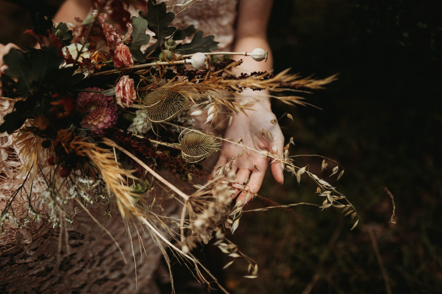 Eco-Weddding At Wellington Wood With Autumn Folklore Vibes