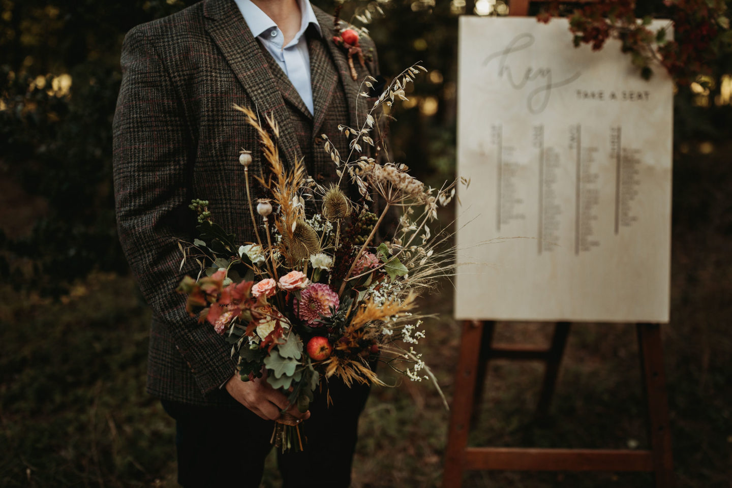 Eco-Weddding At Wellington Wood With Autumn Folklore Vibes