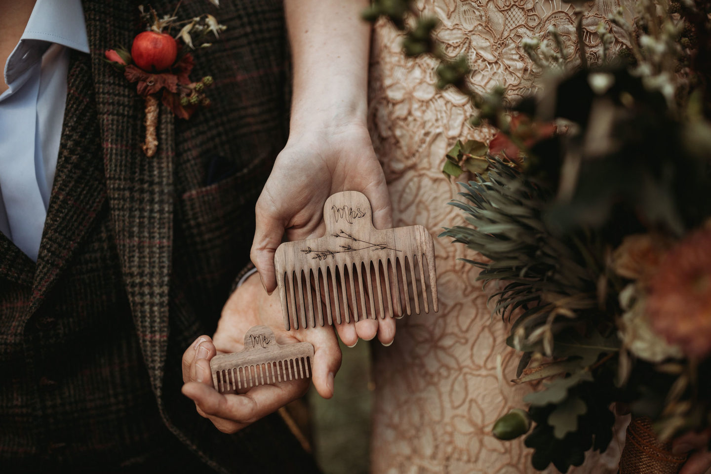 Eco-Weddding At Wellington Wood With Autumn Folklore Vibes