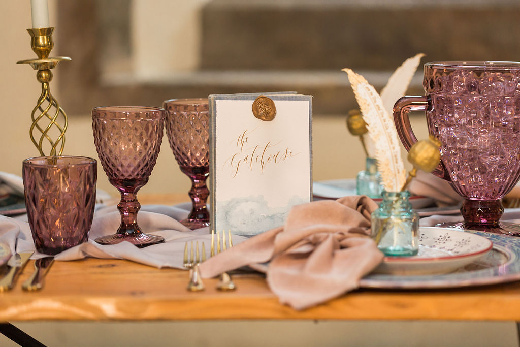 Romantic Pastel Coloured Wedding At Bishops Palace Wells, Somerset