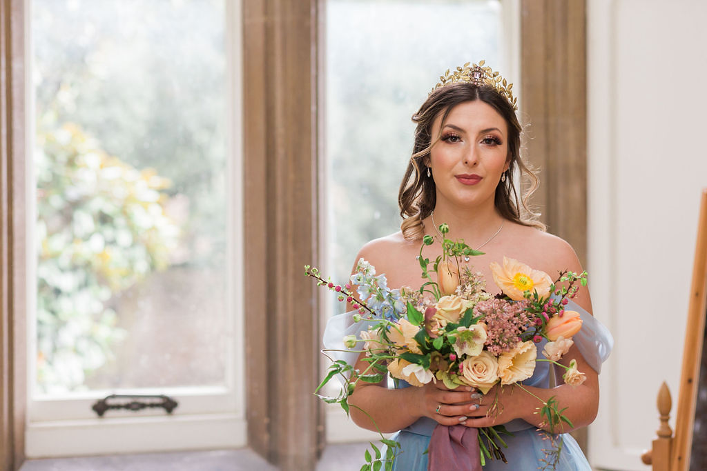 Romantic Pastel Coloured Wedding At Bishops Palace Wells, Somerset