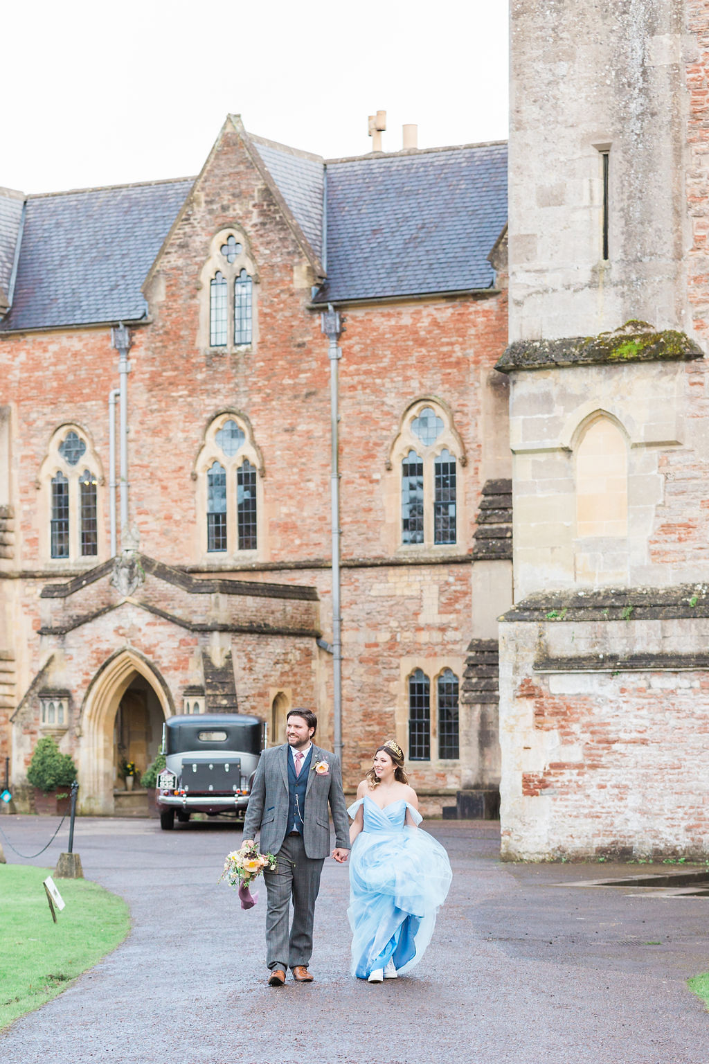 Romantic Pastel Coloured Wedding At Bishops Palace Wells, Somerset