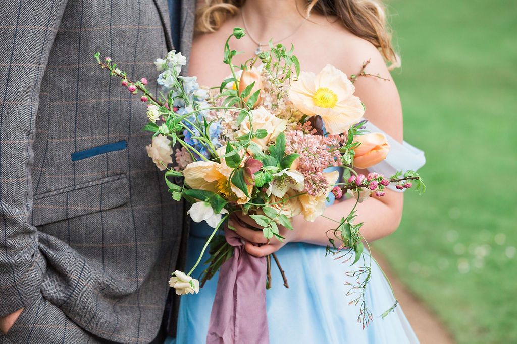 Romantic Pastel Coloured Wedding At Bishops Palace Wells, Somerset