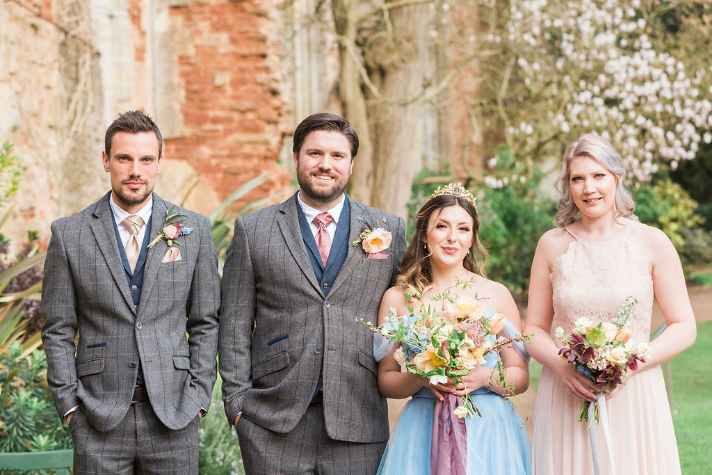 Romantic Pastel Coloured Wedding At Bishops Palace Wells, Somersetfor this Shades of Wuthering heights styled shoot."