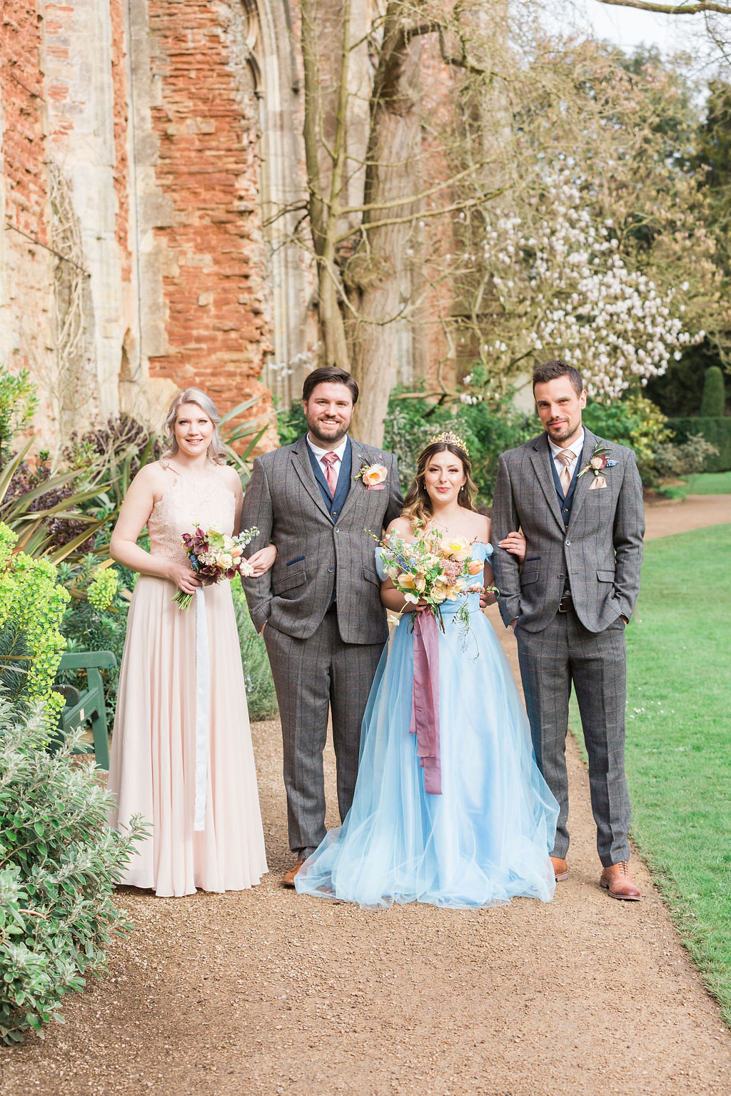 Romantic Pastel Coloured Wedding At Bishops Palace Wells, Somerset