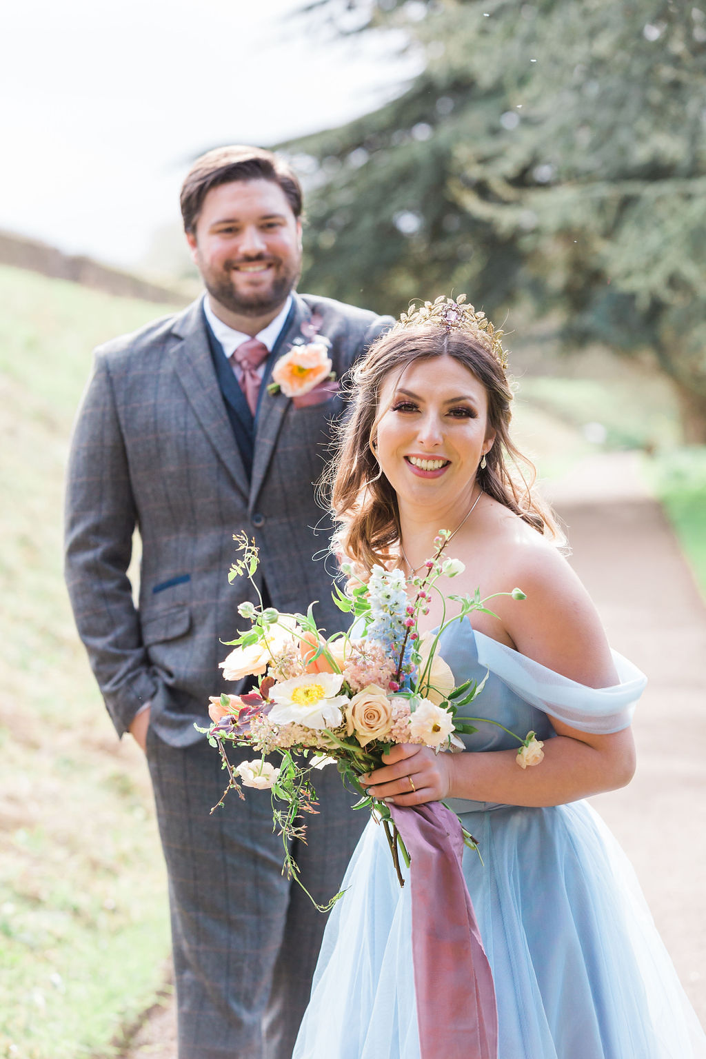 Romantic Pastel Coloured Wedding At Bishops Palace Wells, Somerset