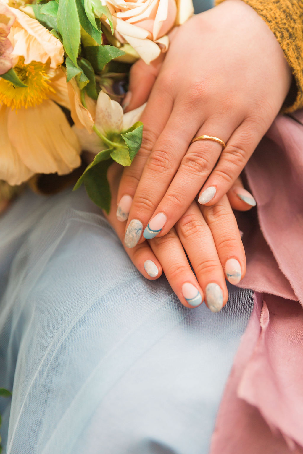 Romantic Pastel Coloured Wedding At Bishops Palace Wells, Somerset