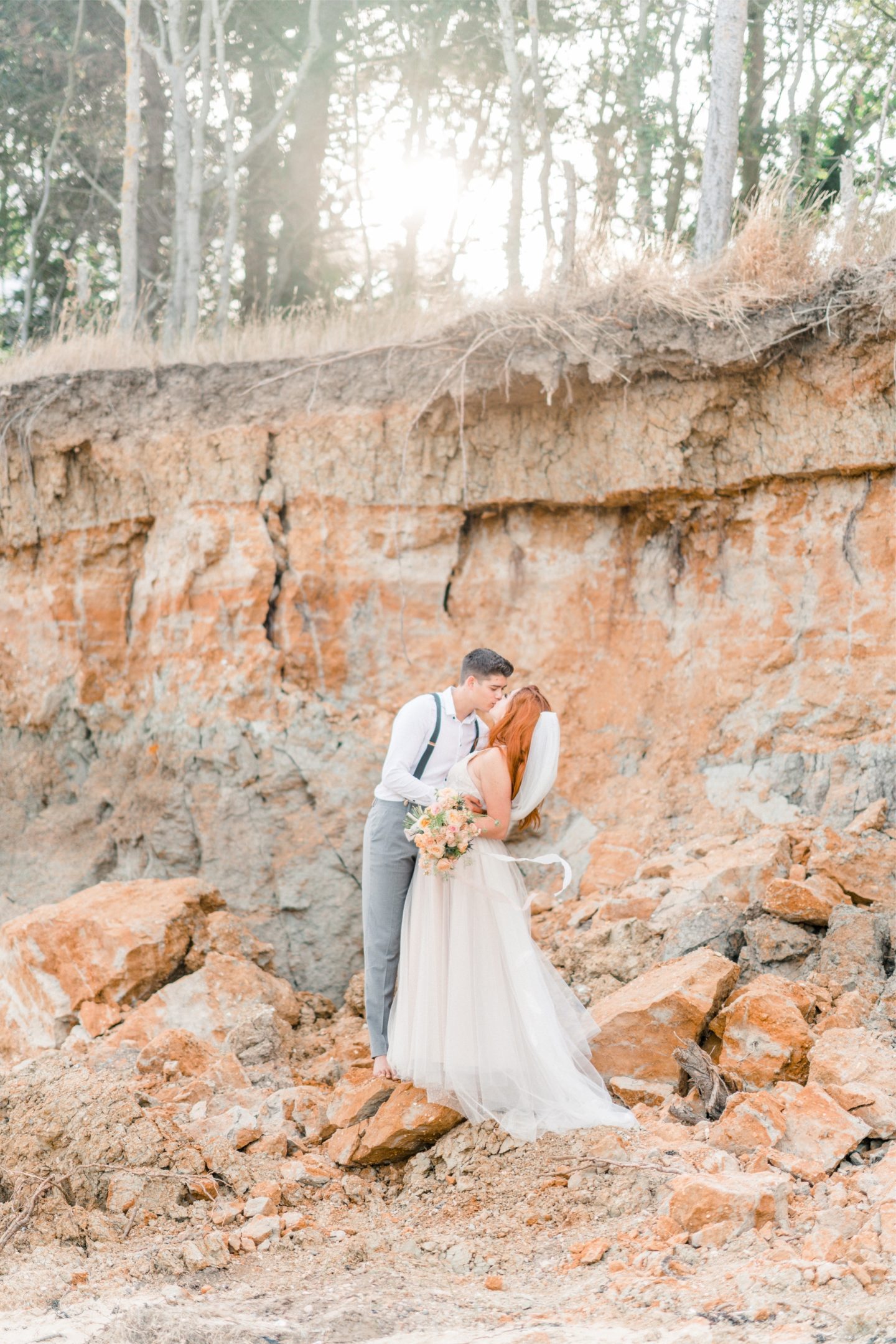 Beach Elopement Wedding With Dreamy Pastel Styling At East Mersea Island