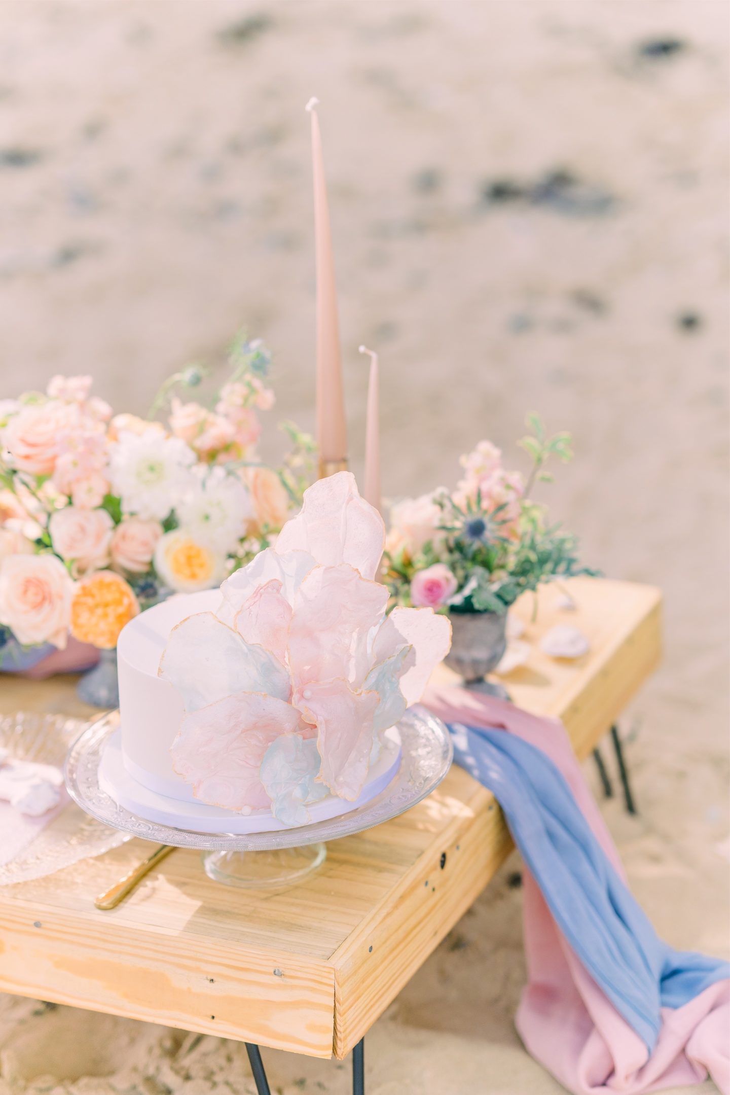 Beach Elopement Wedding With Dreamy Pastel Styling At East Mersea Island