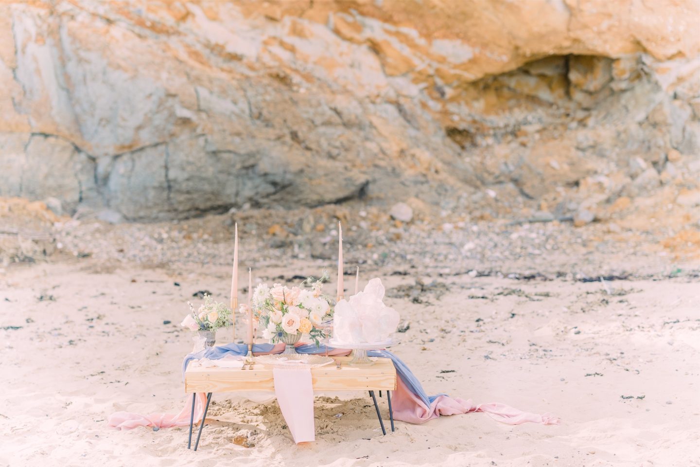 Beach Elopement Wedding With Dreamy Pastel Styling At East Mersea Island