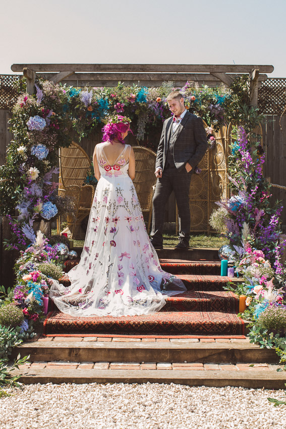 Bright and Colourful Rock Festival Wedding At Jimmy's Farm, Suffolk