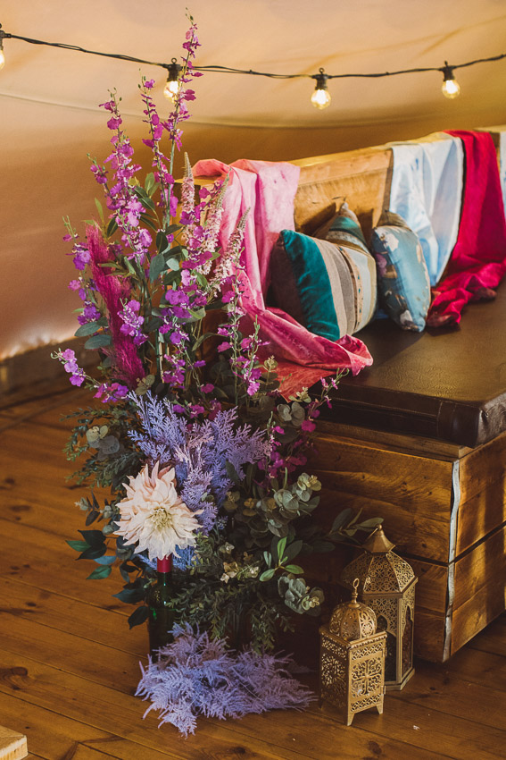 Bright and Colourful Rock Festival Wedding At Jimmy's Farm, Suffolk