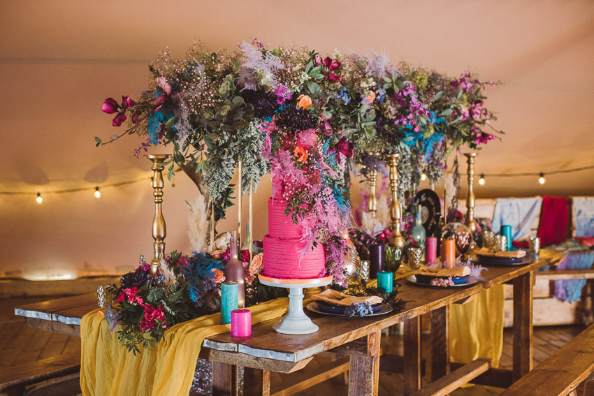 Bright and Colourful Rock Festival Wedding At Jimmy's Farm, Suffolk