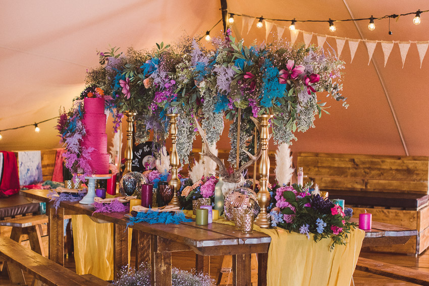 Bright and Colourful Rock Festival Wedding At Jimmy's Farm, Suffolk