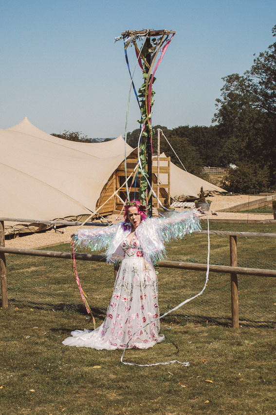 Bright and Colourful Rock Festival Wedding At Jimmy's Farm, Suffolk