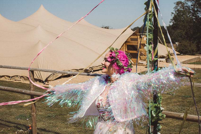 Bright and Colourful Rock Festival Wedding At Jimmy's Farm, Suffolk