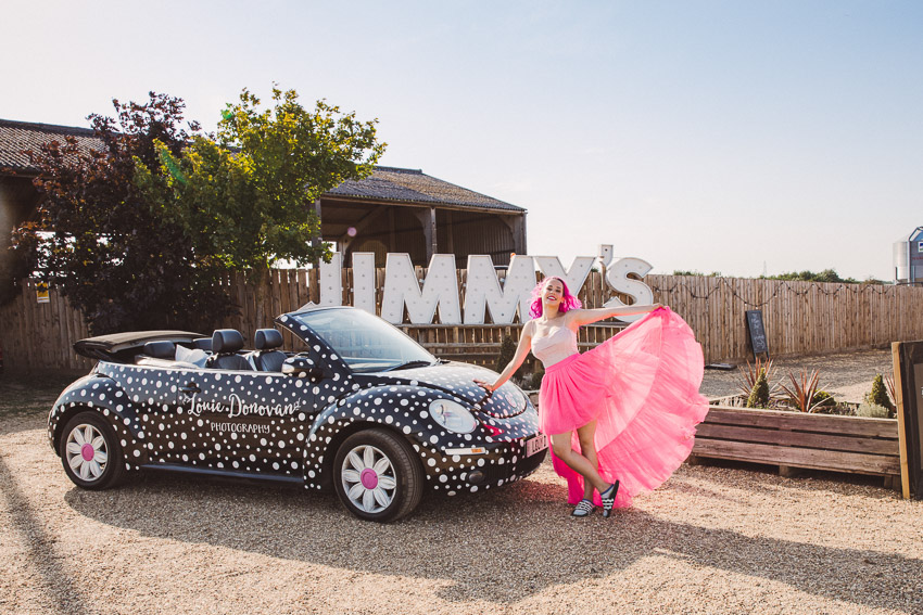 Bright and Colourful Rock Festival Wedding At Jimmy's Farm, Suffolk