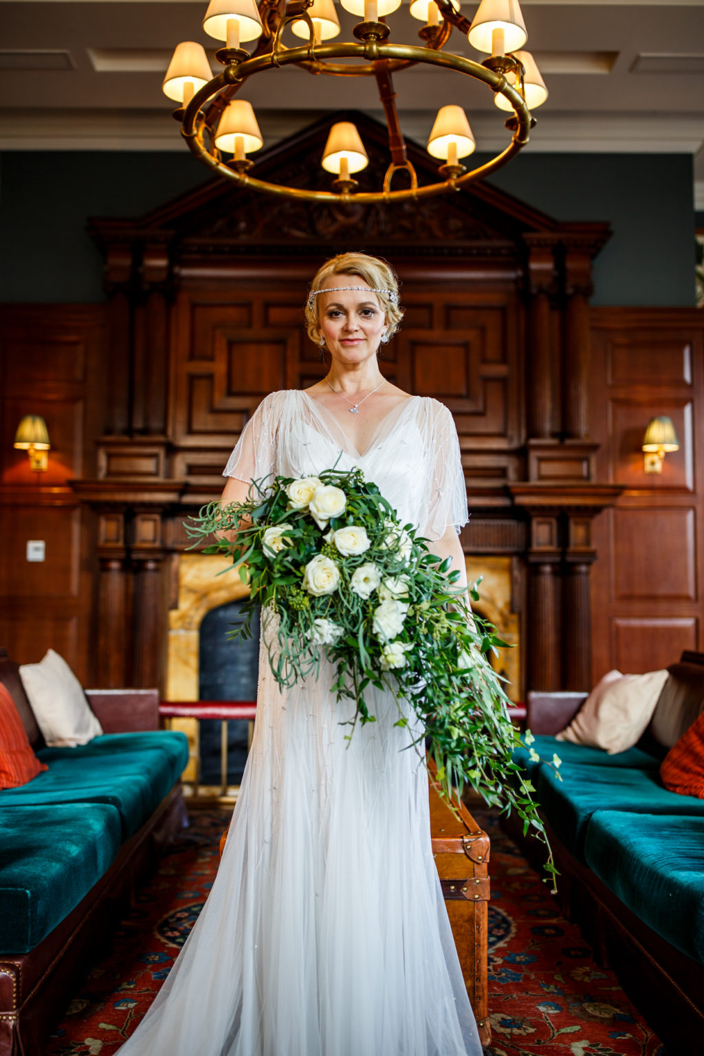 Intimate Wedding At Cambridge Registry Office With 1920s Inspired Wedding Dress