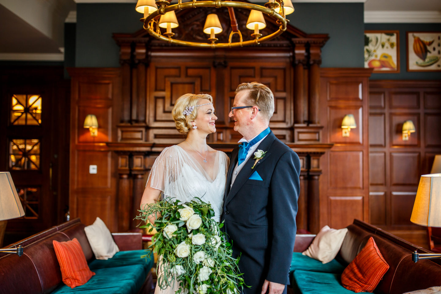 Intimate Wedding At Cambridge Registry Office With 1920s Inspired Wedding Dress