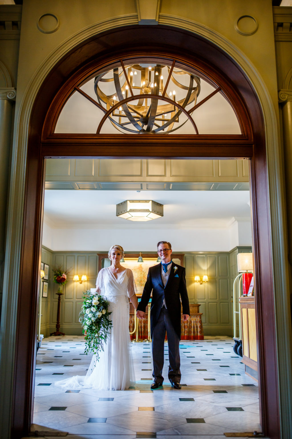 Intimate Wedding At Cambridge Registry Office With 1920s Inspired Wedding Dress