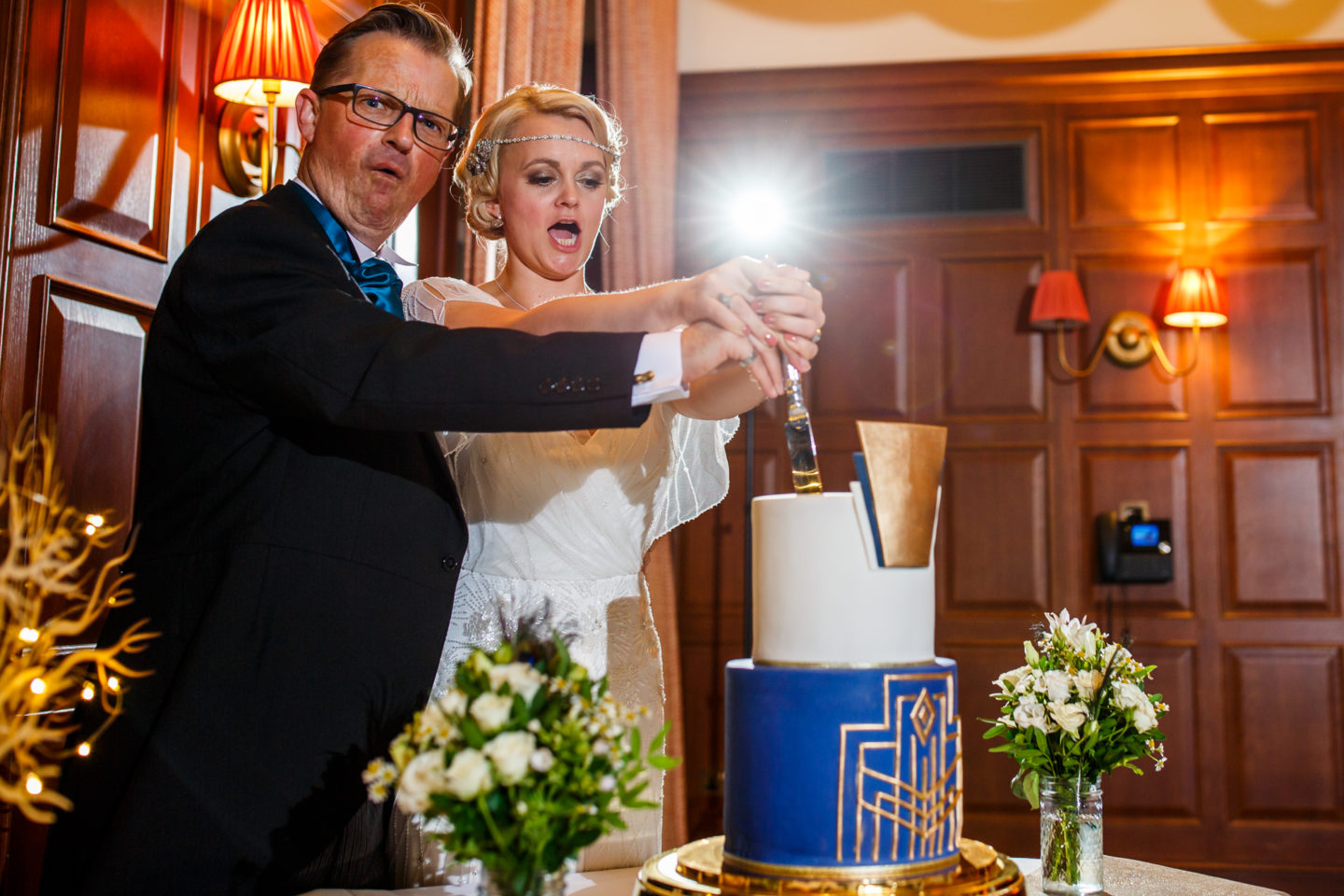 Intimate Wedding At Cambridge Registry Office With 1920s Inspired Wedding Dress