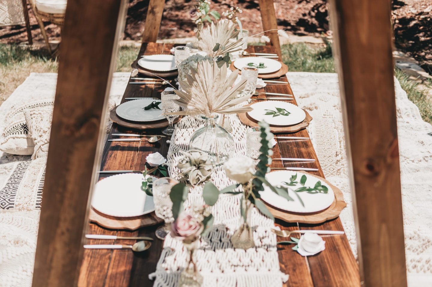 Green and Gold Boho Garden Wedding in Irvine, California