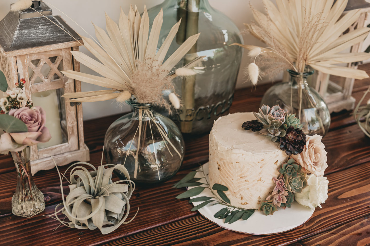 Pink White and Green Boho Garden Wedding in Irvine, California