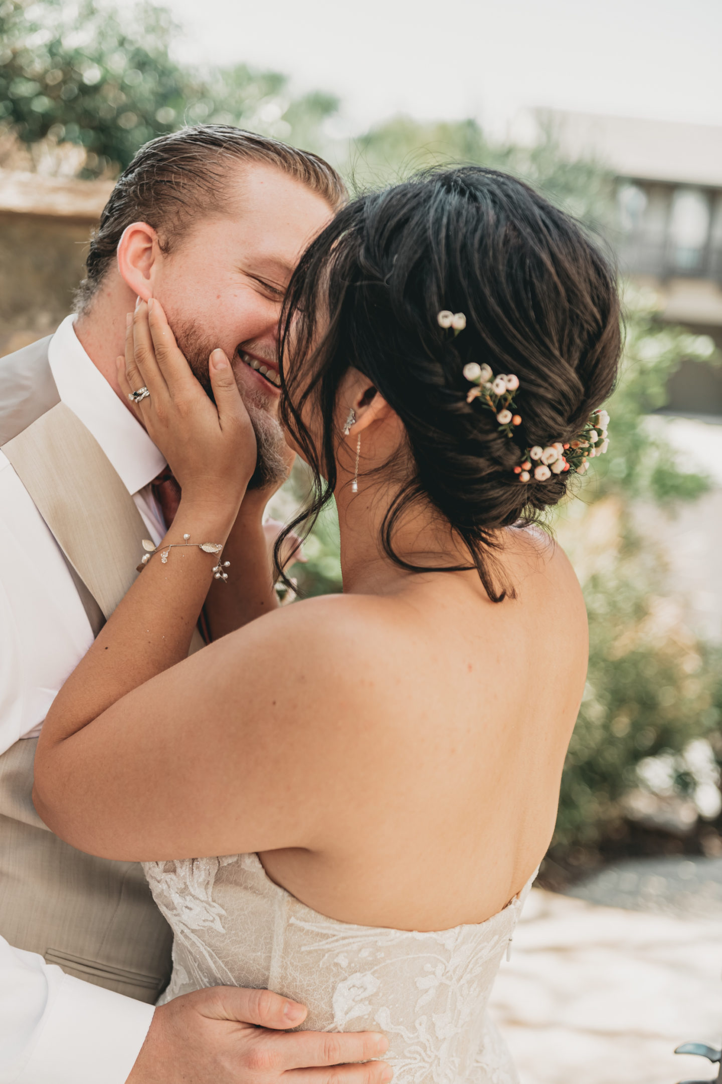 Green and Gold Boho Garden Wedding in Irvine, California