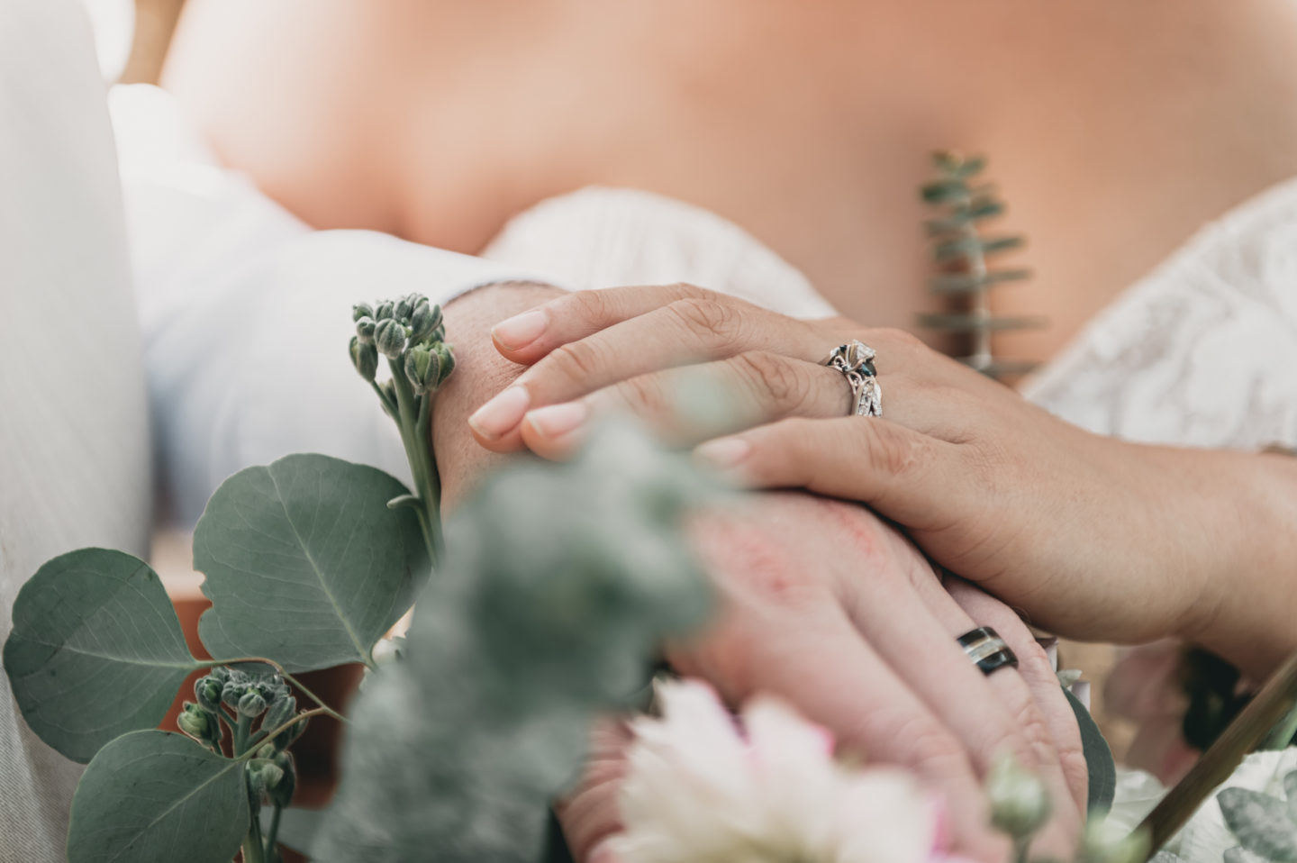 Green and Gold Boho Garden Wedding in Irvine, California