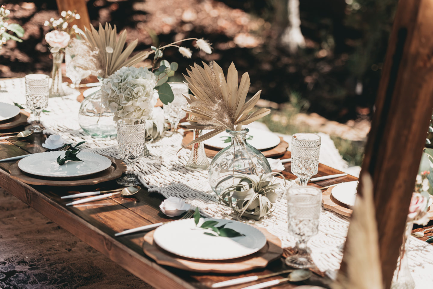 Green and Gold Boho Garden Wedding in Irvine, California