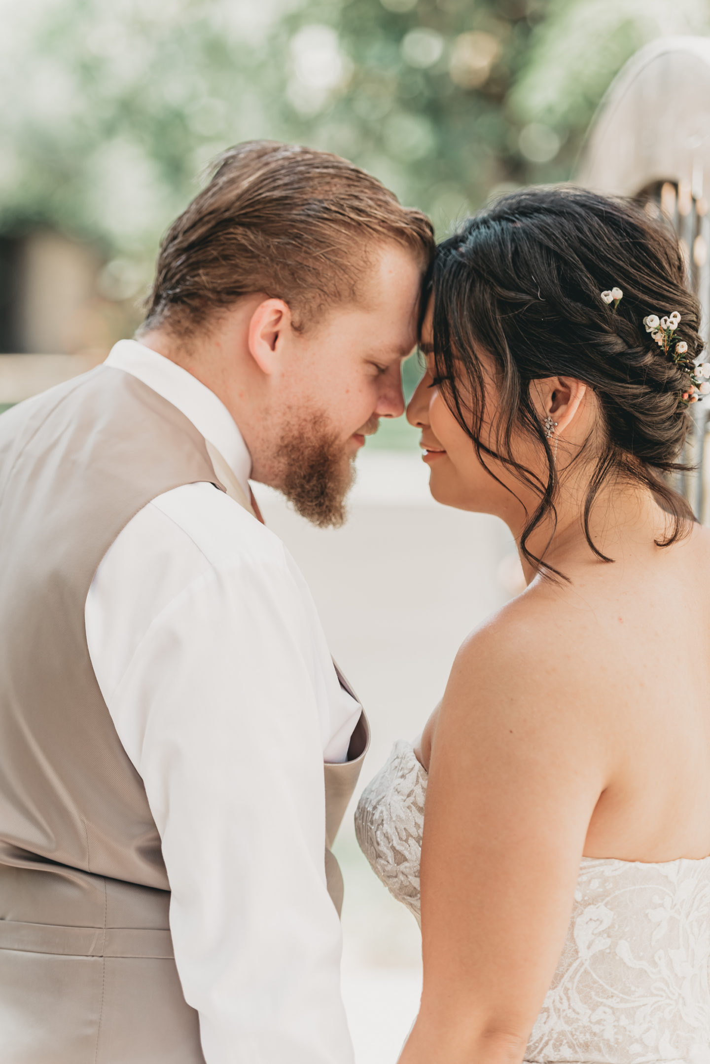 Pink White and Green Boho Garden Wedding in Irvine, California