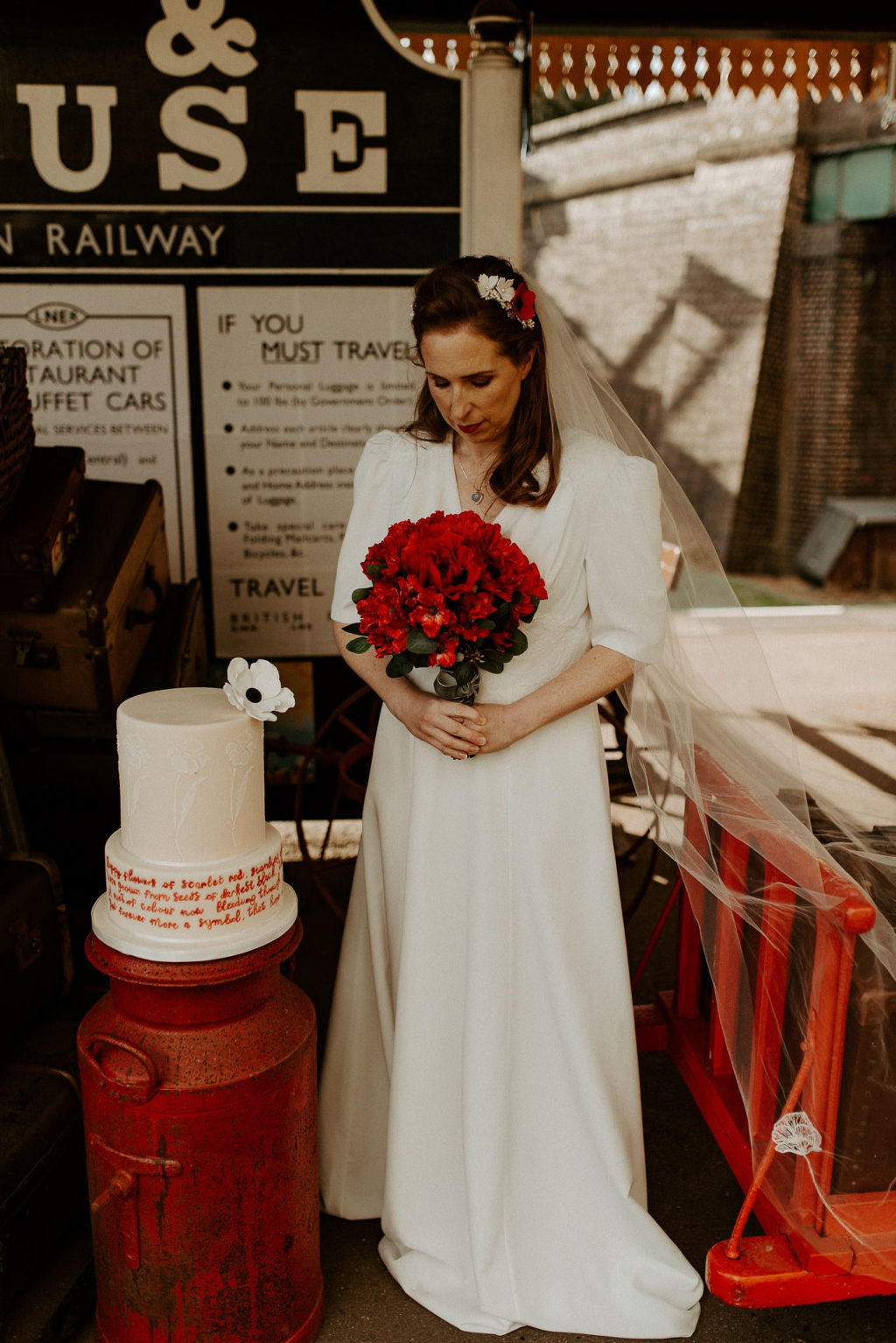 Vintage Railway Wedding Inspiration For 'The Poppy Appeal' 