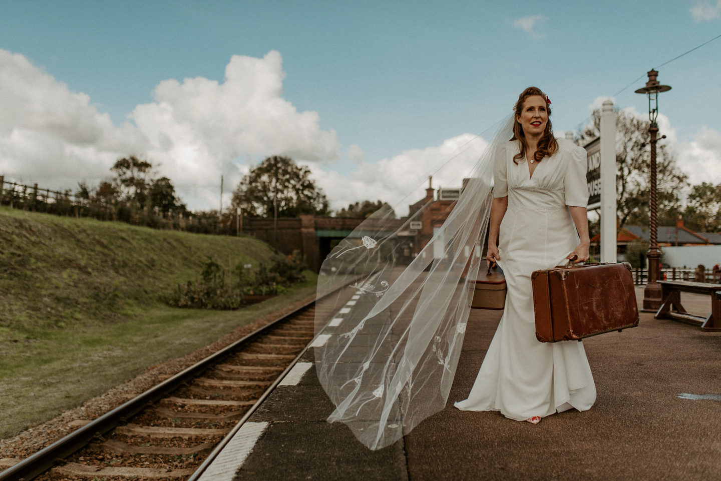 Vintage Railway Wedding Inspiration For 'The Poppy Appeal' 