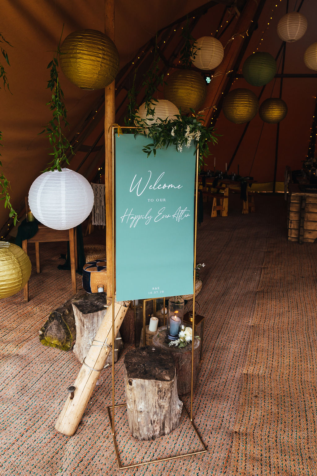 Intimate Forest Wedding At Meadow Vale With Bespoke Ombre Wedding Dress