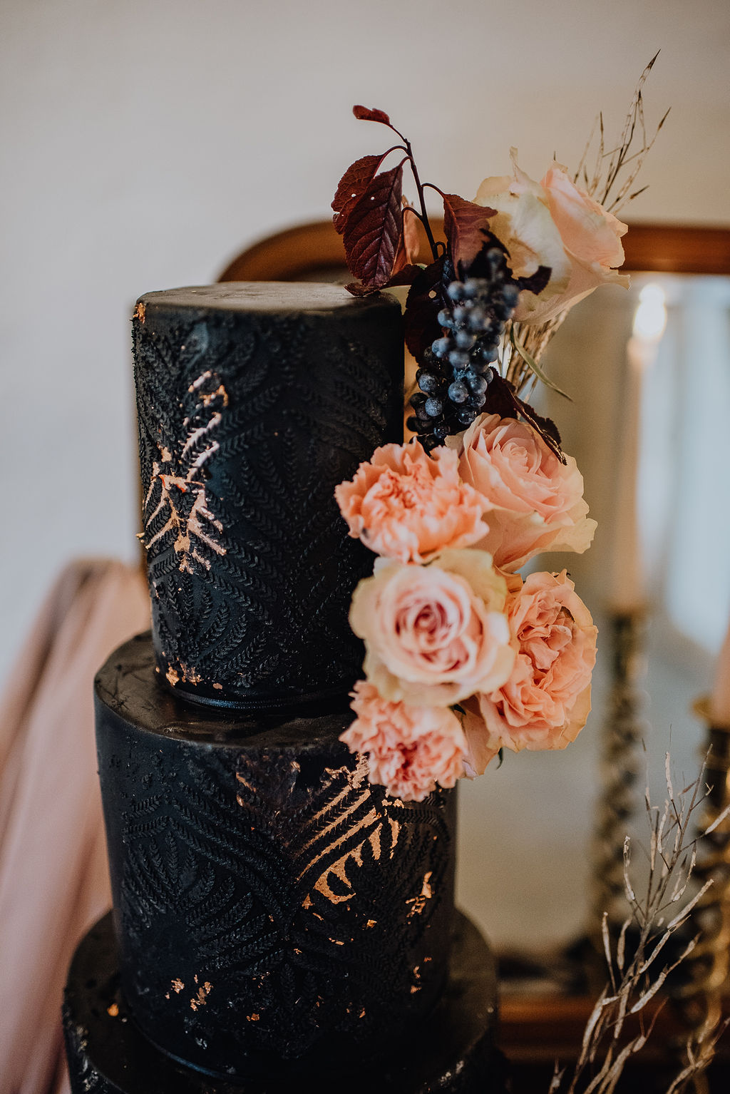Boho Gothic Shoot With Black Wedding Dress at Roodlea Barn Ayrshire