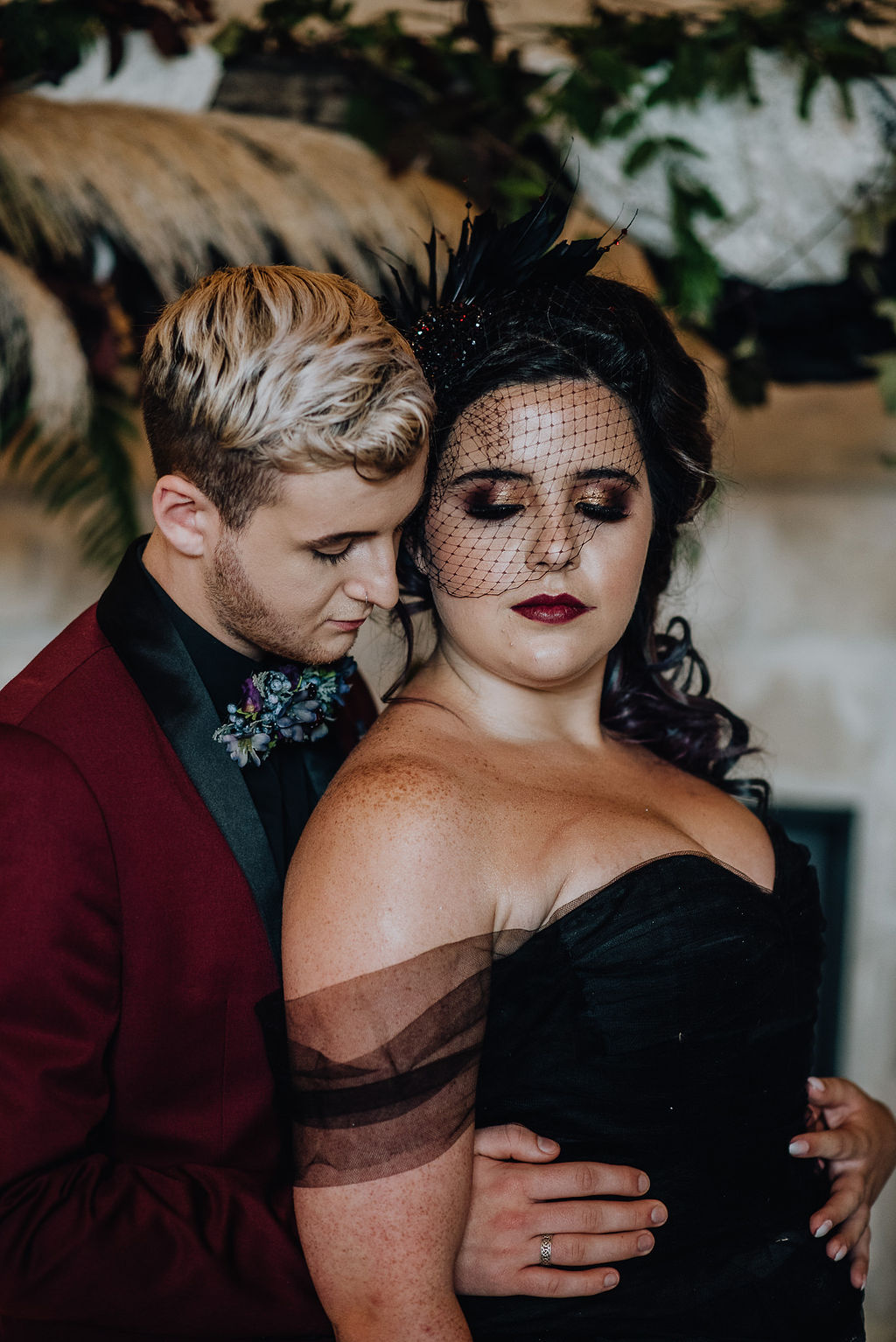 Boho Gothic Shoot With Black Wedding Dress at Roodlea Barn Ayrshire