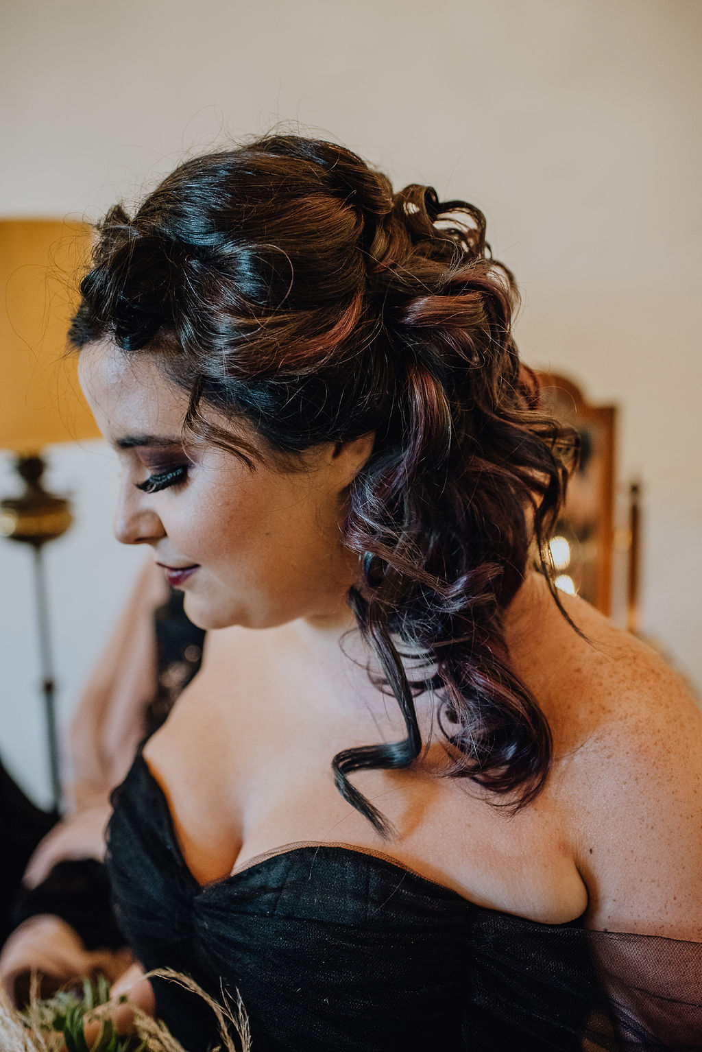 Boho Gothic Shoot With Black Wedding Dress at Roodlea Barn Ayrshire