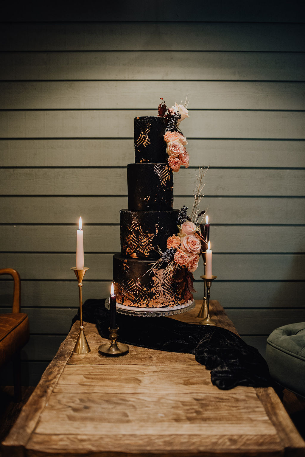 Boho Gothic Shoot With Black Wedding Dress at Roodlea Barn Ayrshire