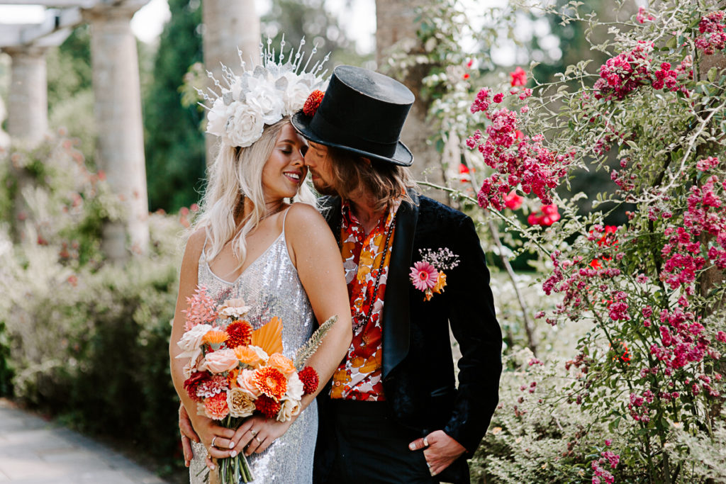 1970s Glam Rock Wedding Inspiration at Marden House Mansion