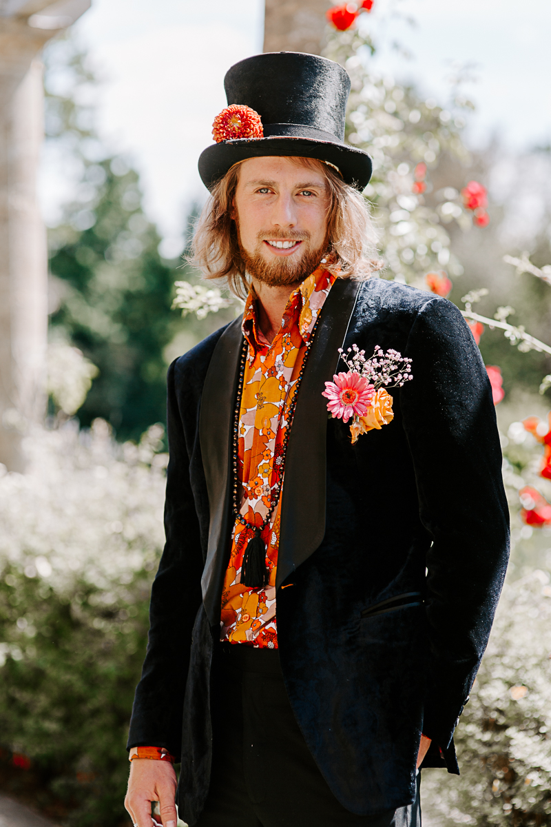 1970s Glam Rock Wedding Inspiration at Marden House Mansion