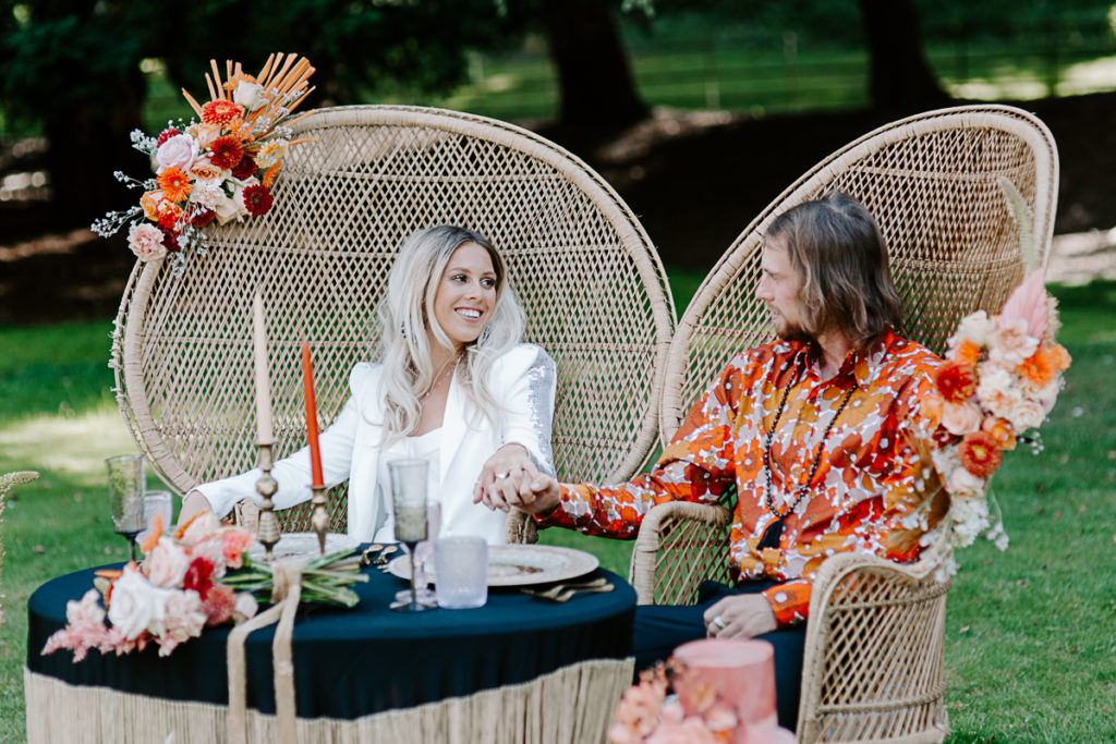 1970s Glam Rock Wedding Inspiration at Marden House Mansion