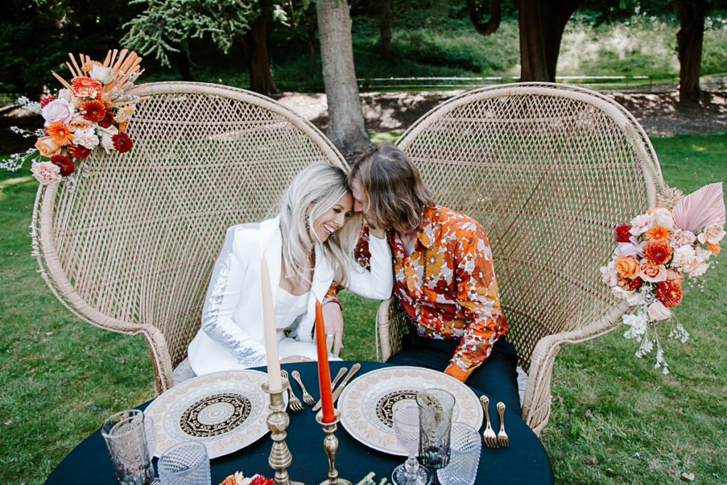 1970s Glam Rock Wedding Inspiration at Marden House Mansion