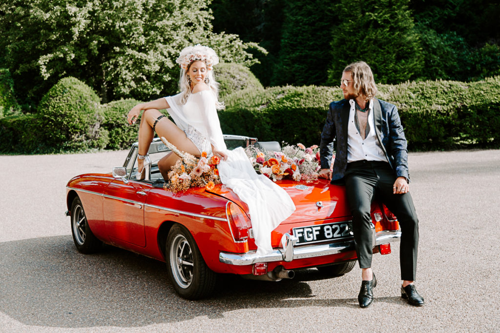 1970s Glam Rock Wedding Inspiration at Marden House Mansion