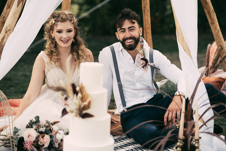 Outdoor Boho Tent Wedding With Relaxed Vibes The Quill Kent 